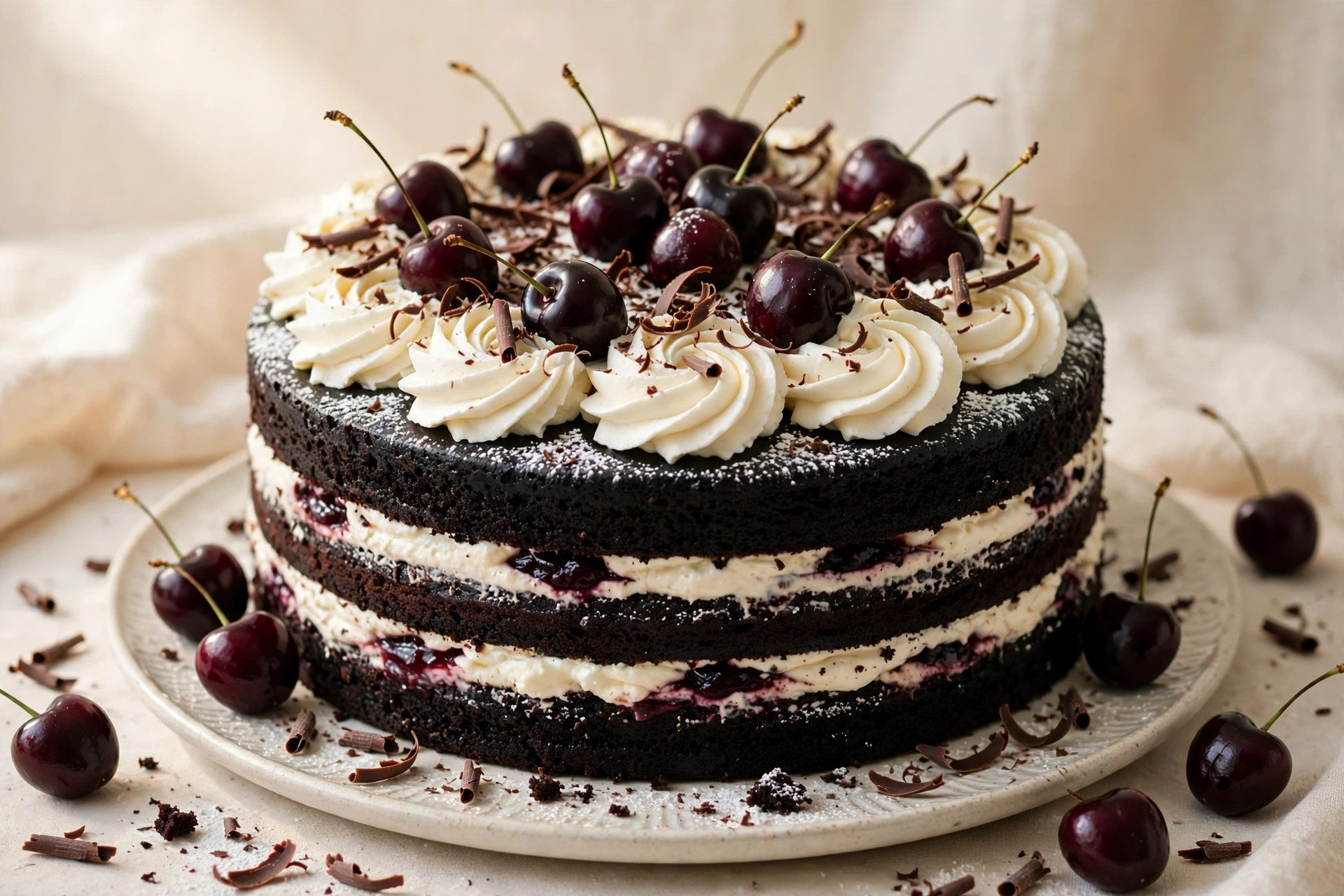 Black forest royale cake